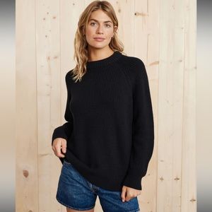 Jenni Kayne Oversized Cotton Fisherman in Black